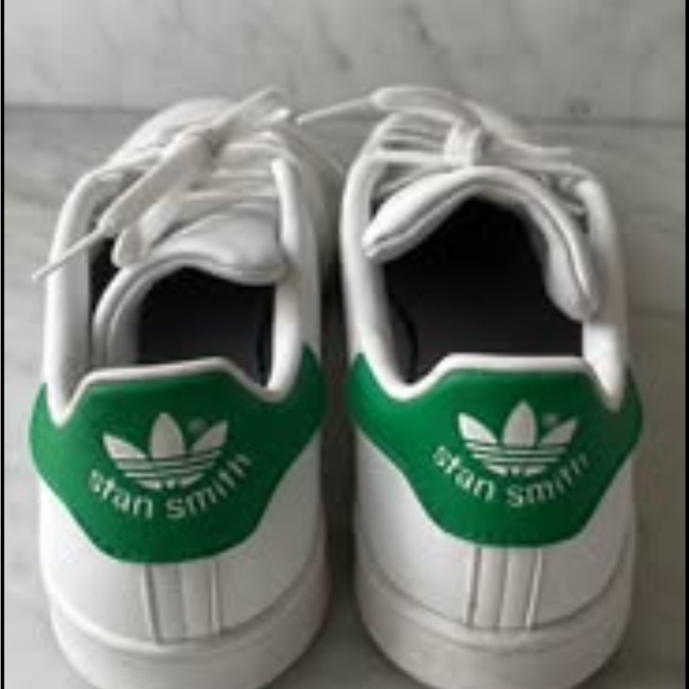 Adidas Stan Smith Big Kids' White and Green Sneakers